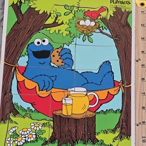 Playskool Cookie Monster Hammock Puzzle - Blue